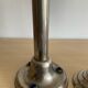 Set of 4 Art Deco candlesticks in silver-plated metal and lapis lazuli
