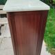 Antique Bibus bookcase in Louis XVI style with marble top
