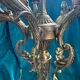 Superb rococo candelabrum. Louis XV, 5 lights. Electrified.