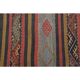 1970s Vintage Turkish Hand-Knotted Wool Cotton Red Runner Rug 117x227