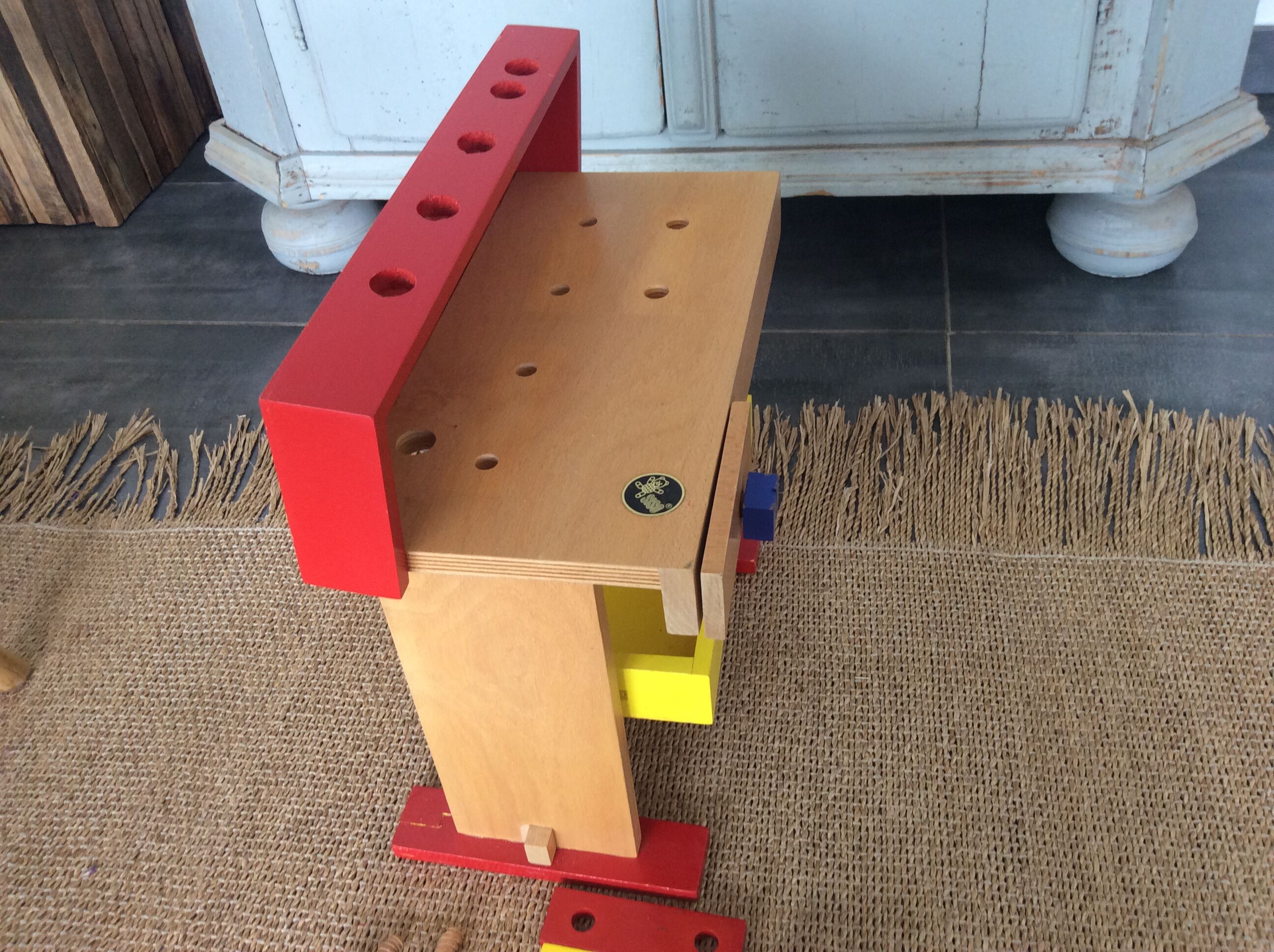 Child wooden workbench