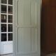 Vintage Parisian wardrobe with 1 vintage door re-enchanted in verdigris