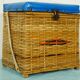 Tabouret coffre en rotin Cheney England 1960
