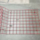 Red rope coat rack, modern German mid-century, 1960s.