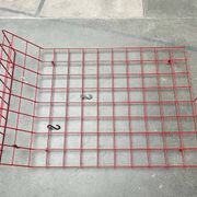 Red rope coat rack, modern German mid-century, 1960s.