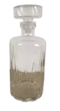 Cylindrical whiskey decanter