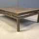 Vintage etched brass coffee table signed by Willy Daro, 1970s