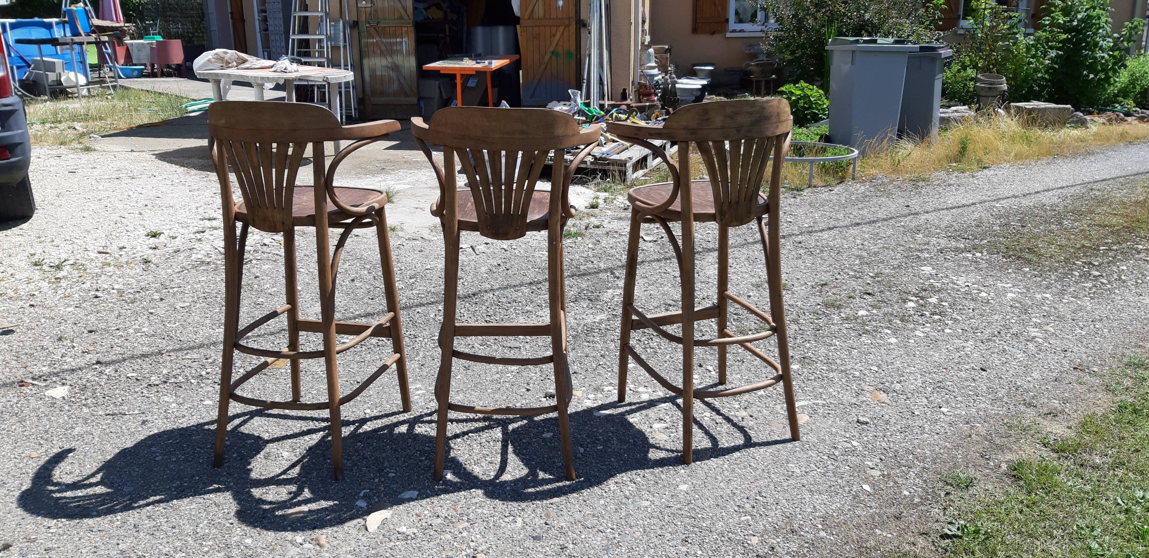 Thonet stools from the 30s Czechoslovakia