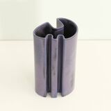 Multifaceted ceramic vase by Angelo Mangiarotti, Italy, 1968.