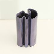 Multifaceted ceramic vase by Angelo Mangiarotti, Italy, 1968.