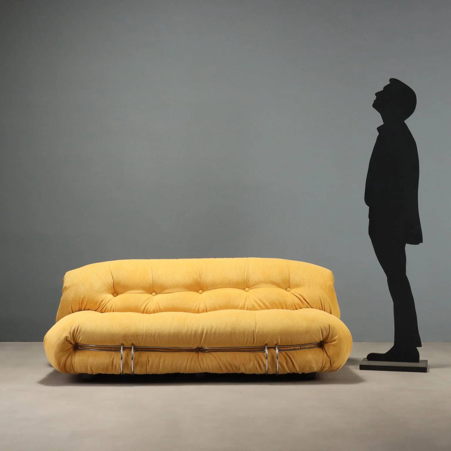 Canapé Cassina Soriana design Afra et Tobia Scarpa Italie années 1970