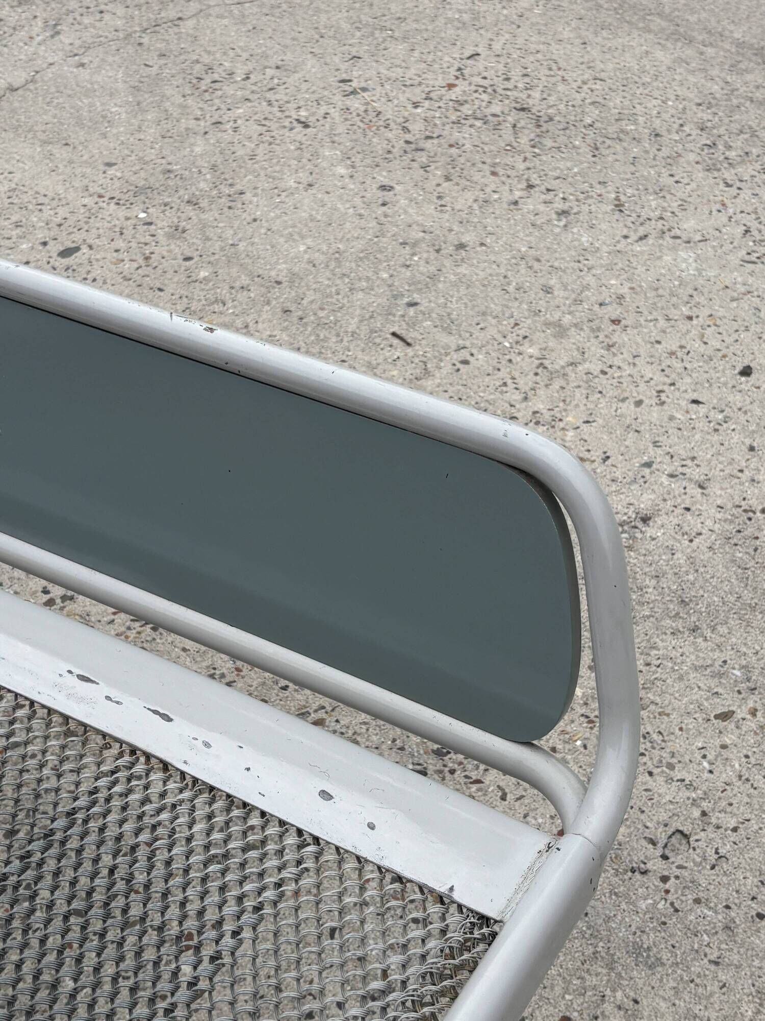 Vintage daybed 1960s minimalist metal from the Netherlands design