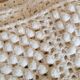 Antique crochet bed cover, 210x120cm, handmade