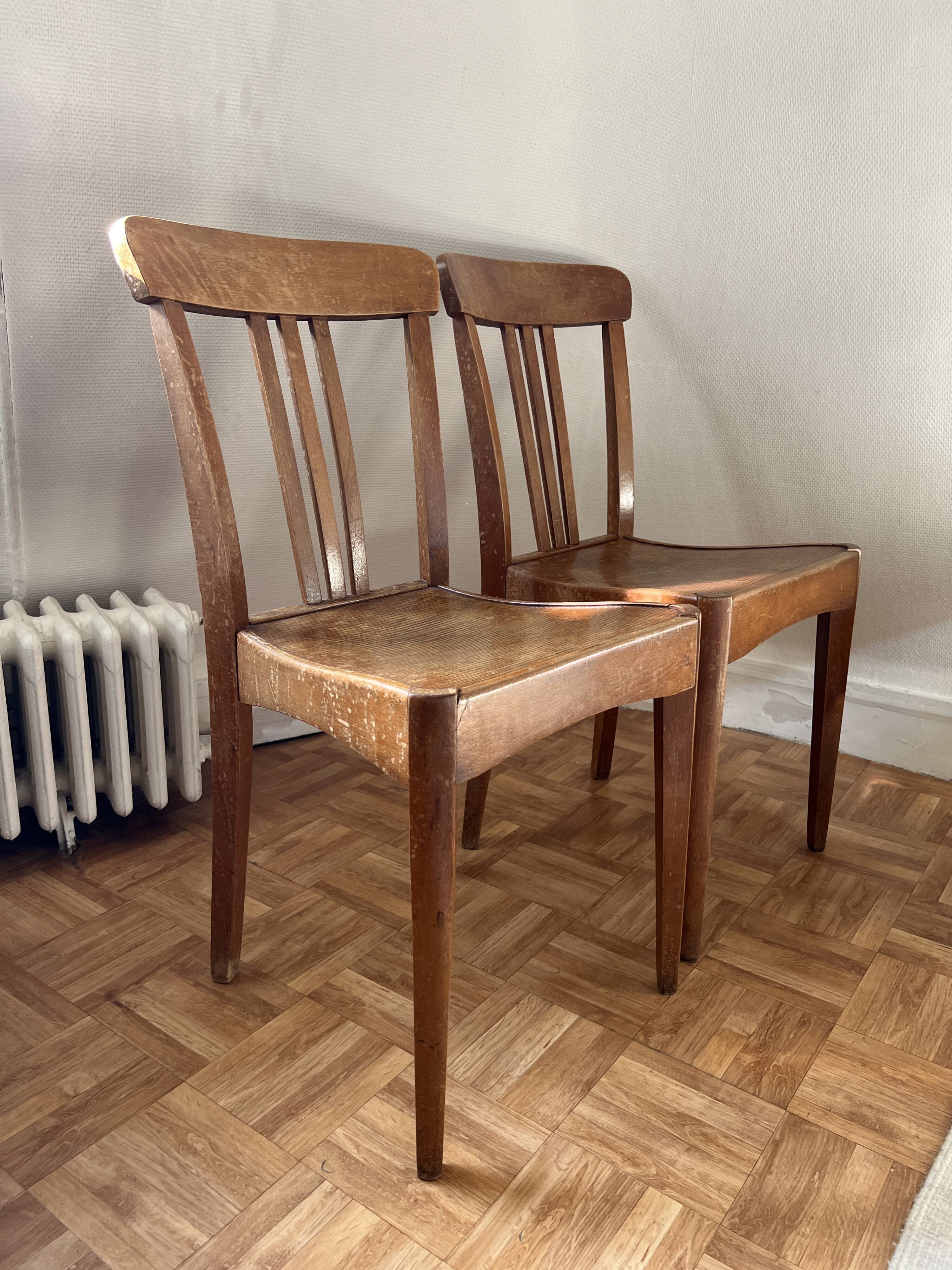 Pair of bistro chairs