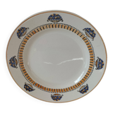Plat rond Longwy art déco
