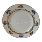 Plat rond Longwy art déco