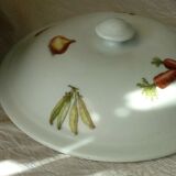 Porcelain soup with fire decor legumes 4 seasons
