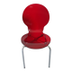 Vintage red plexi and chrome chair