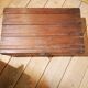 Old mahogany wooden trunk