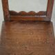 French antique Lorraine chair made of oak from the 18th century