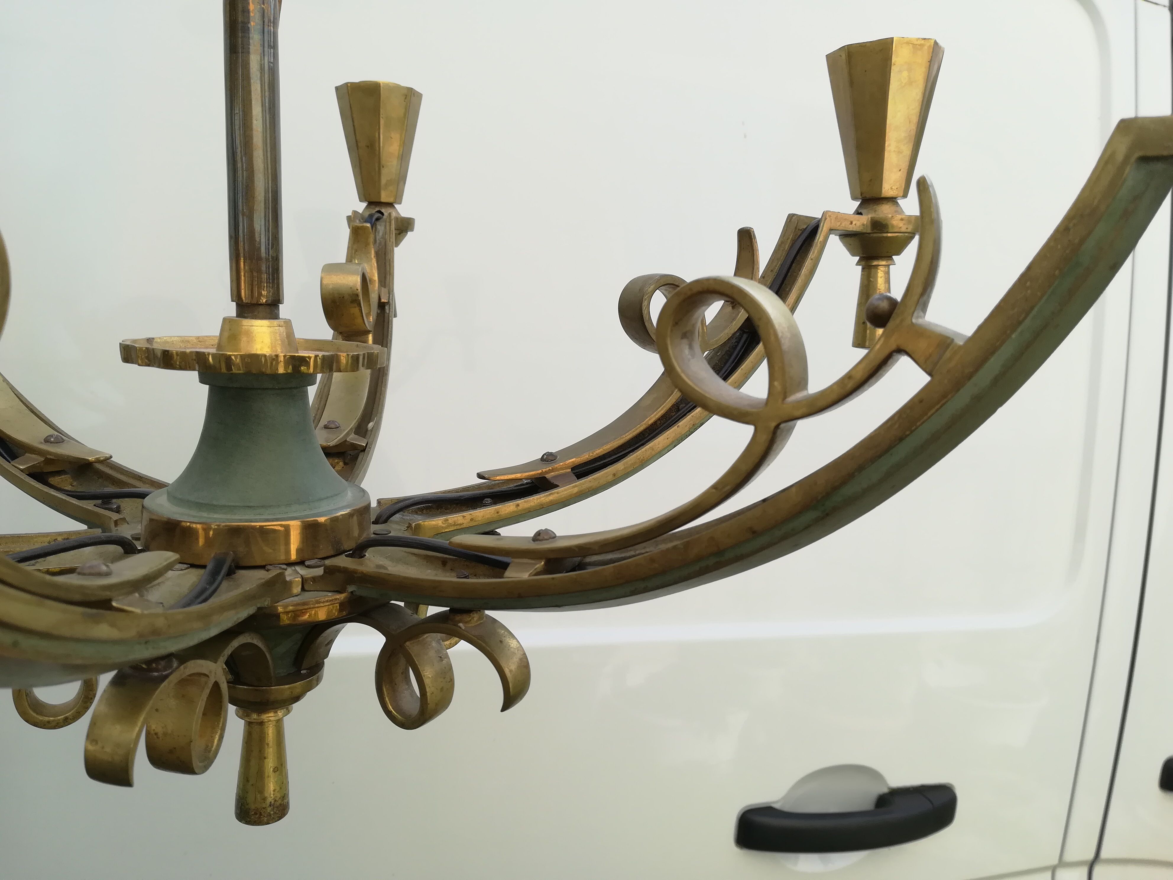 Bronze chandelier