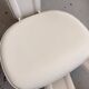 Set of 4 Cattelan Italia white leather chairs from the 1980s, vintage Italian design