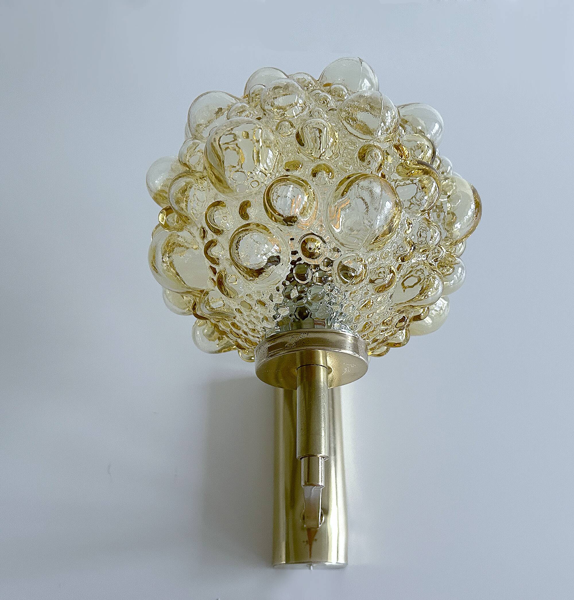 Vintage Limburg Glass Bubble Wall Lamp