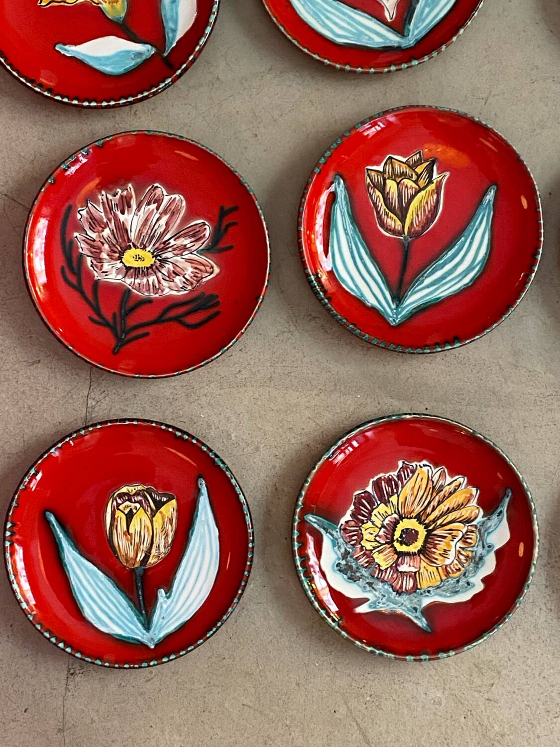 Dessert plates Cérenne Vallauris