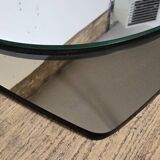 White glass and smoked glass mirror Italy