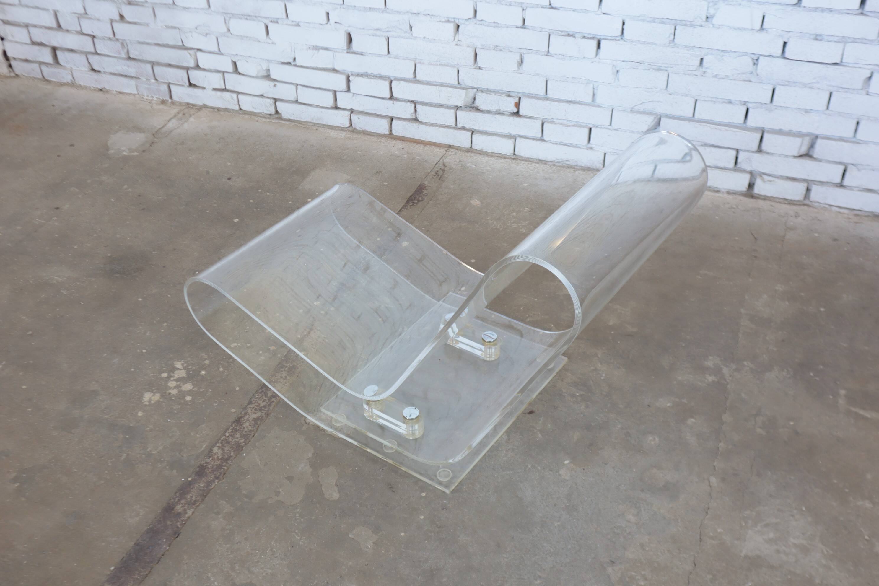 LCP plexyglass lounge chair Kartell 2000s