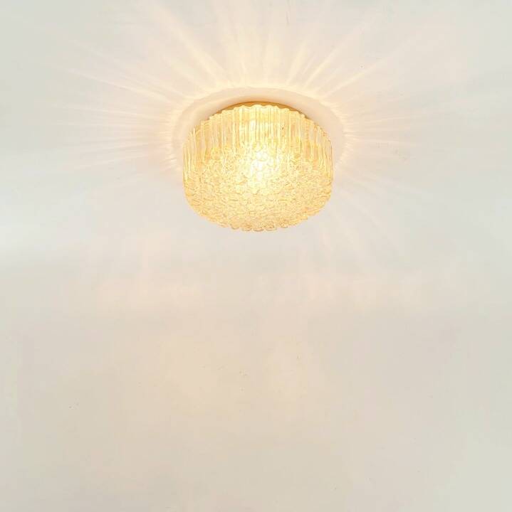 Pair of Mid Century Bubble Glass Wall Lamps By H. Tynell For Limburg, 1970s