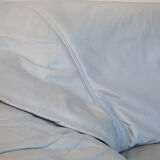 Lounge White Leather Sofa Mid-Century Modern, Italy, 1970s