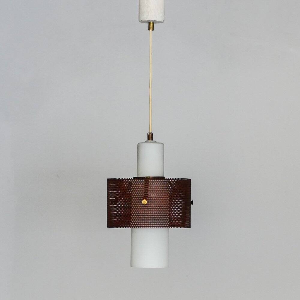 Ceiling light in the style of Mathieu Matégot, 1950s.