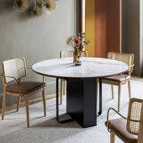 Felice Statuario Table White Ceramic