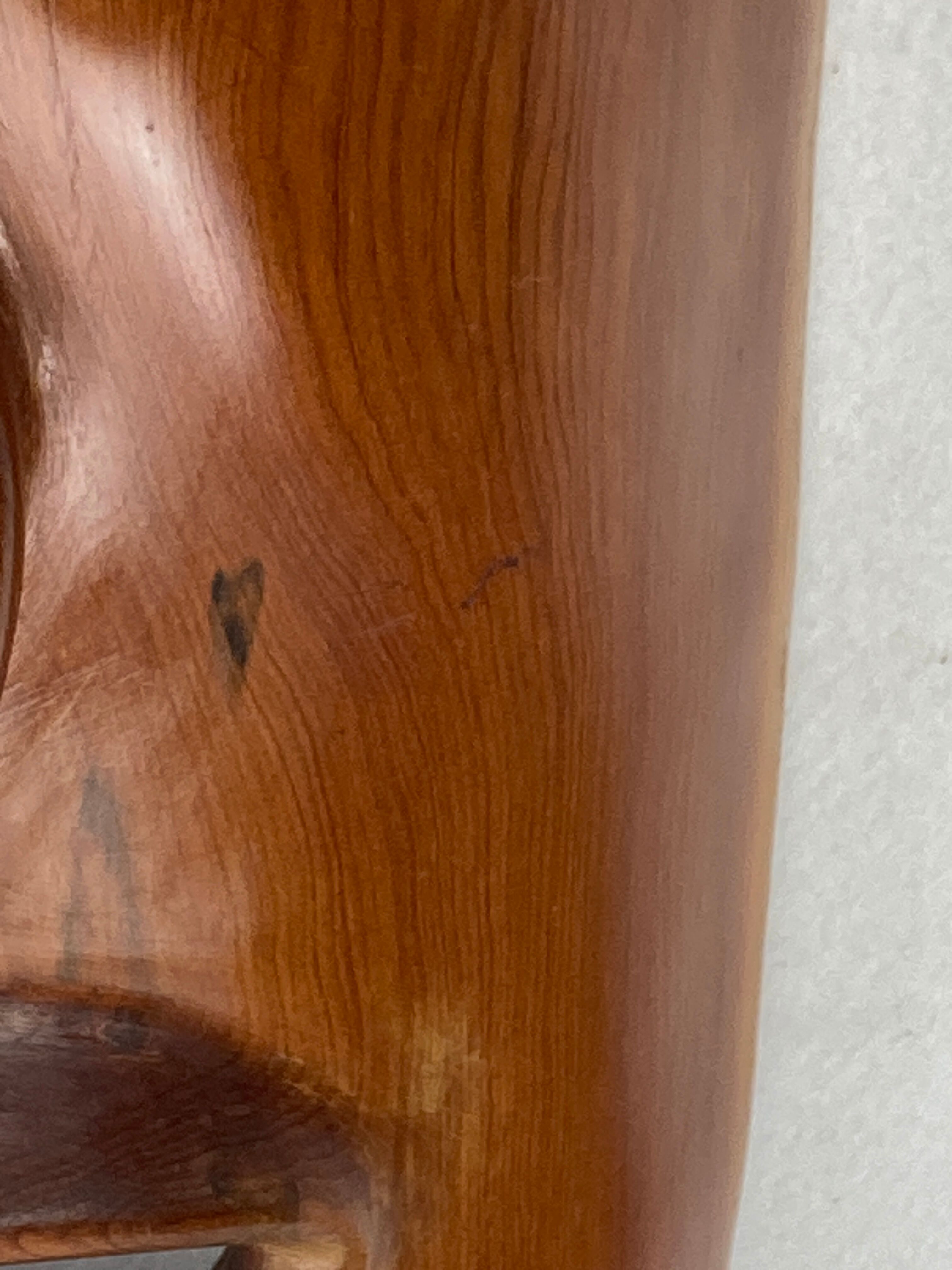 Teak midcentury, 1950s decorative mask 60cm