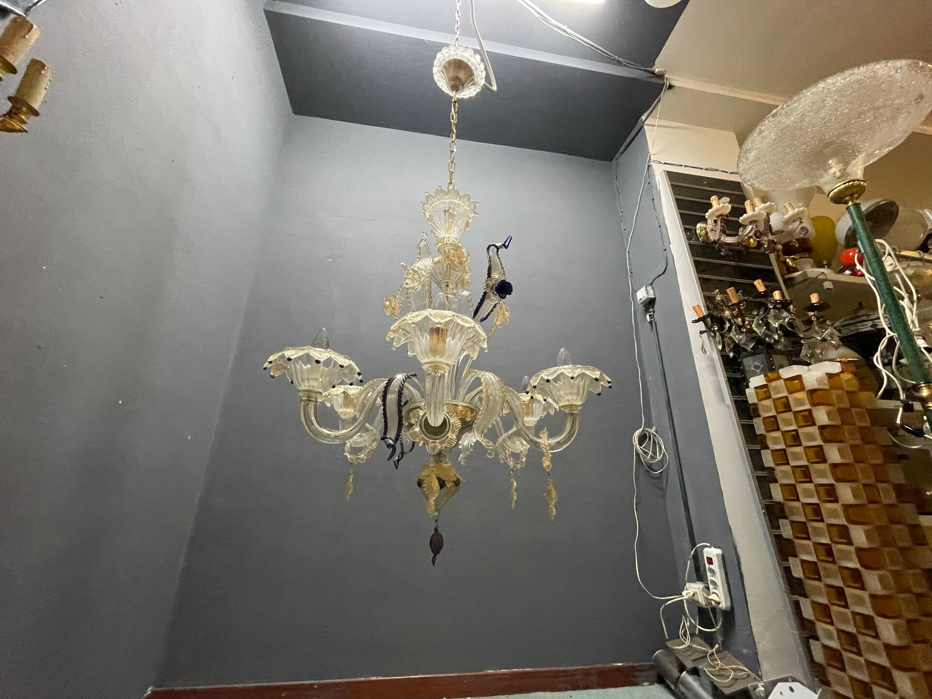 Venetian Murano Glass Chandelier 1960’s 