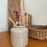 Vintage white stoneware pot