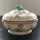 Vegetable dish with floral decoration
