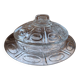 Vintage transparent bell-shaped butter dish