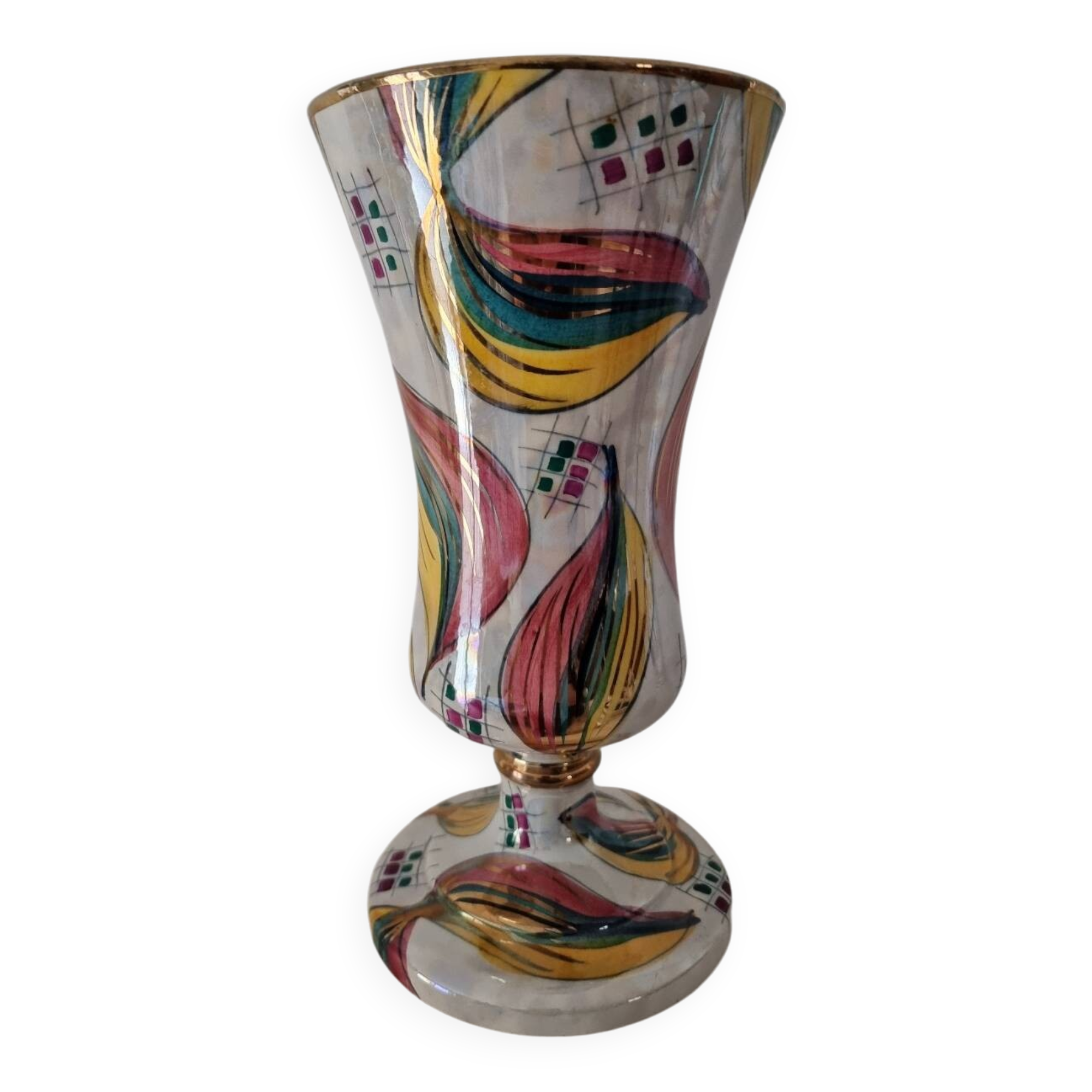 Art deco vase h.bequet quaregnon belgium