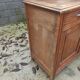 Low Parisian wooden sideboard 2 doors 2 drawers