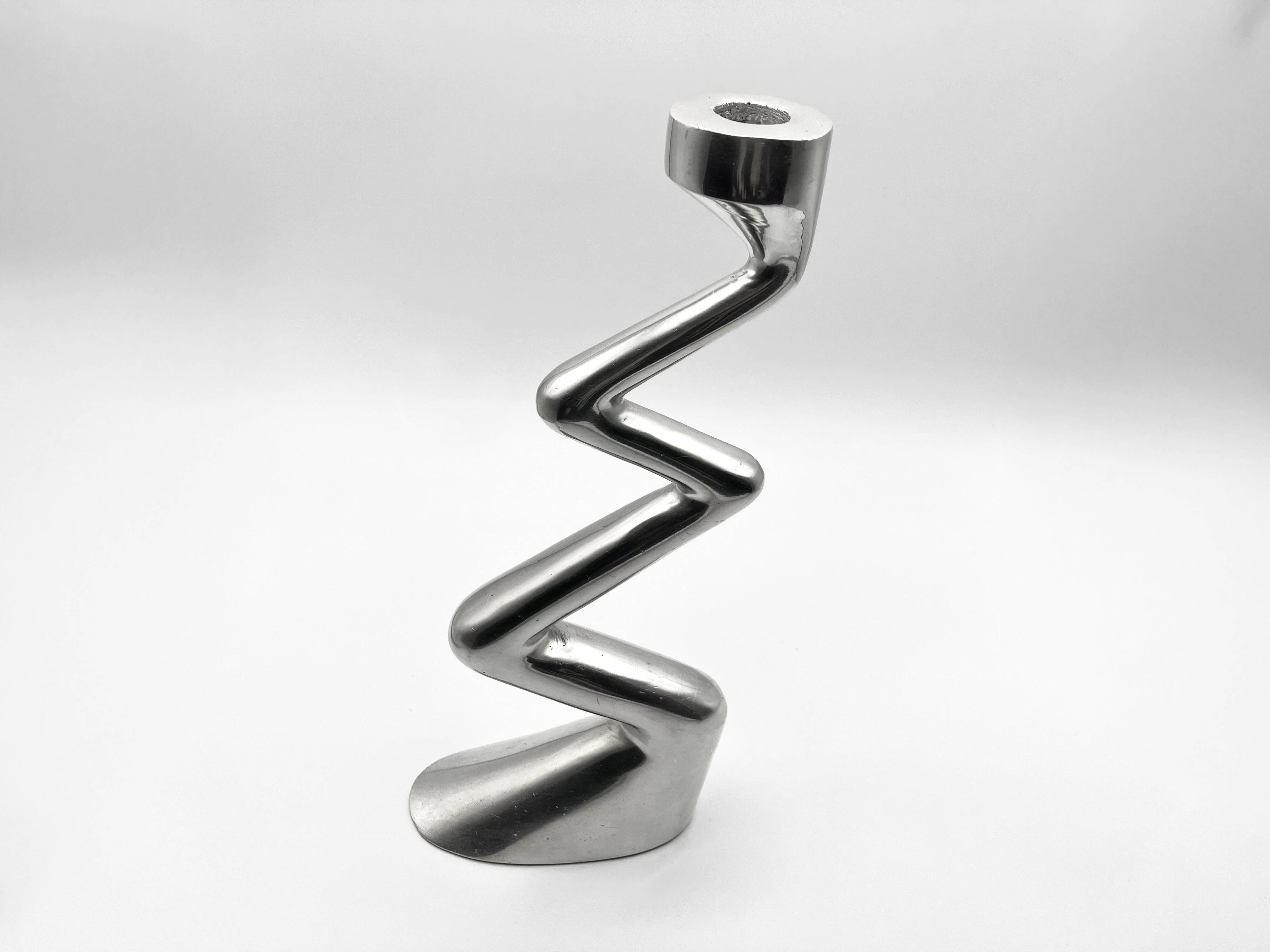 Zig Zag Modernism Candle Holder • Matthew Hilton for SCP • 1987 • signed