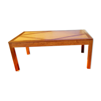 Oak dining table with 2 drawers in belt L 180 cm