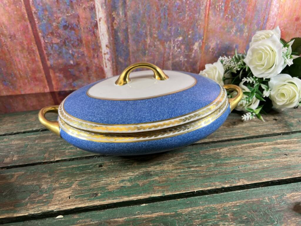 Vegetable tureen in Limoges porcelain Bernardaud