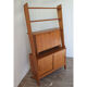 Bibliothèque avec secrétaire vintage en bois 1950