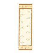 Tapis couloir en laine et coton fait main Oushak turc des années 1970, 71x283.
