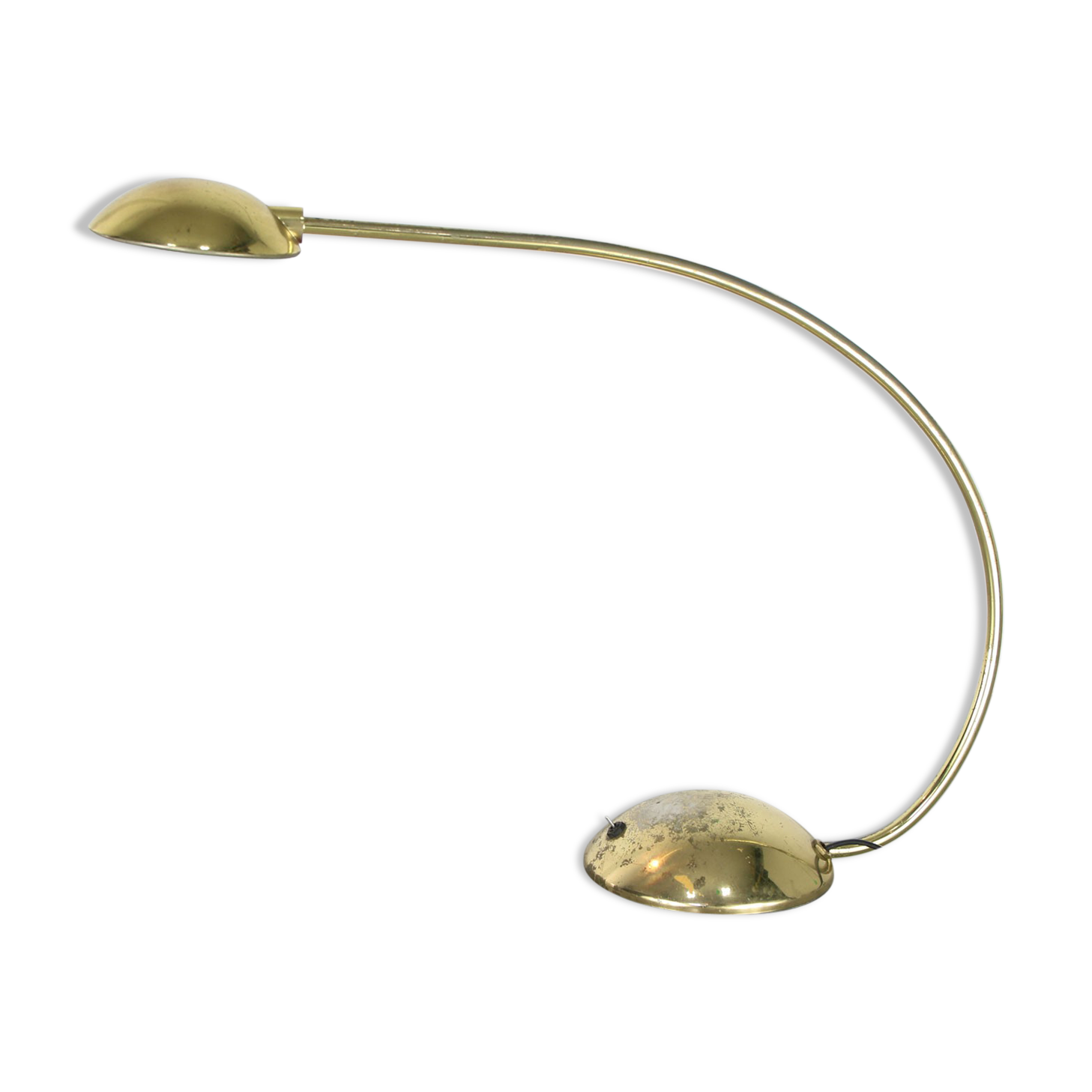 Vintage golden arc table lamp from meblo, 80s