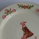 4 plates in old earthenware