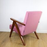 Fauteuil vintage B-310 VAR rose jade structurel années 1970 - 2 exemplaires disponibles
