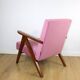 Vintage armchair B-310 VAR pink Jade structural 1970s - 2 pieces available